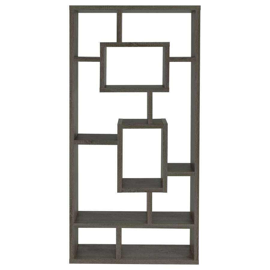 Howie Grey Bookcase - furniture place usa