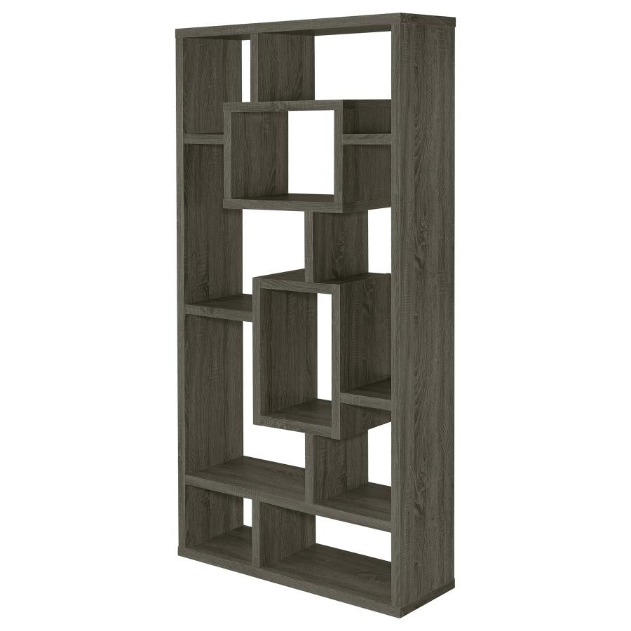 Howie Grey Bookcase - furniture place usa