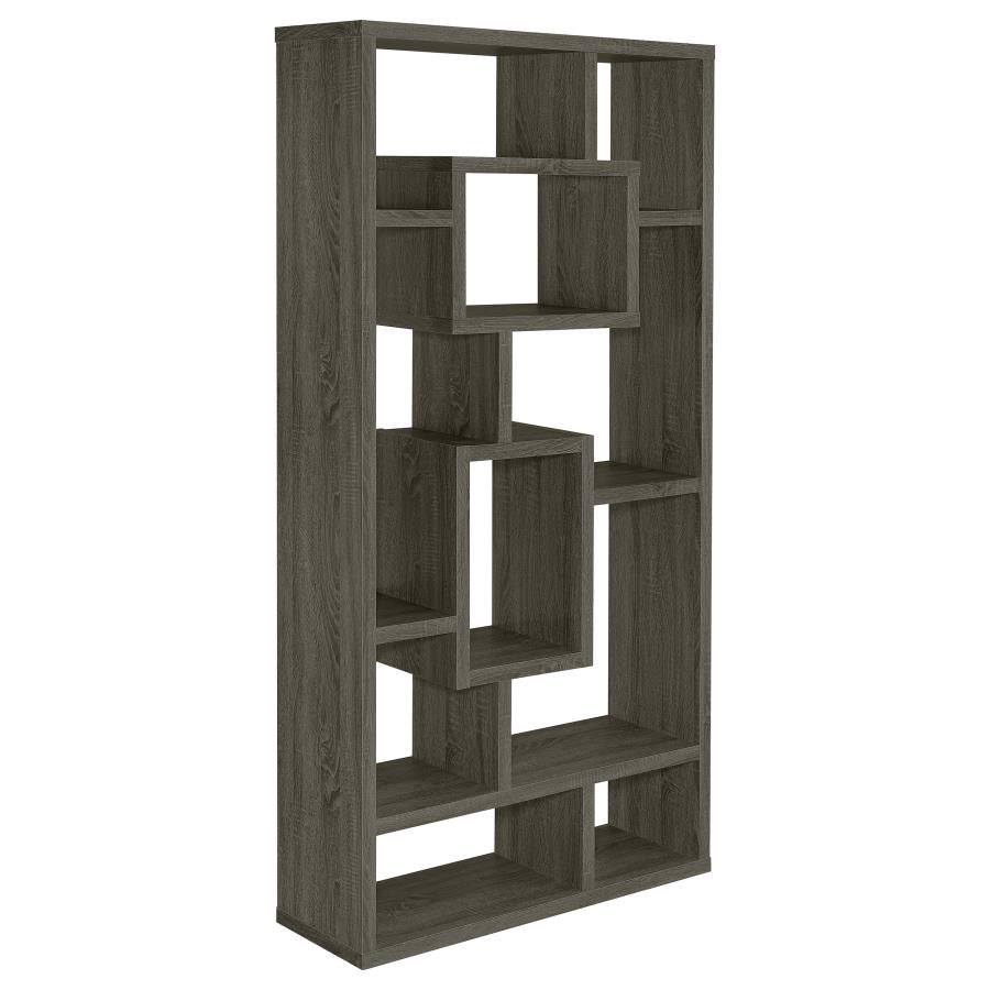 Howie Grey Bookcase - furniture place usa