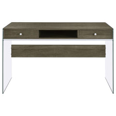 Dobrev Grey Writing Desk - furniture place usa
