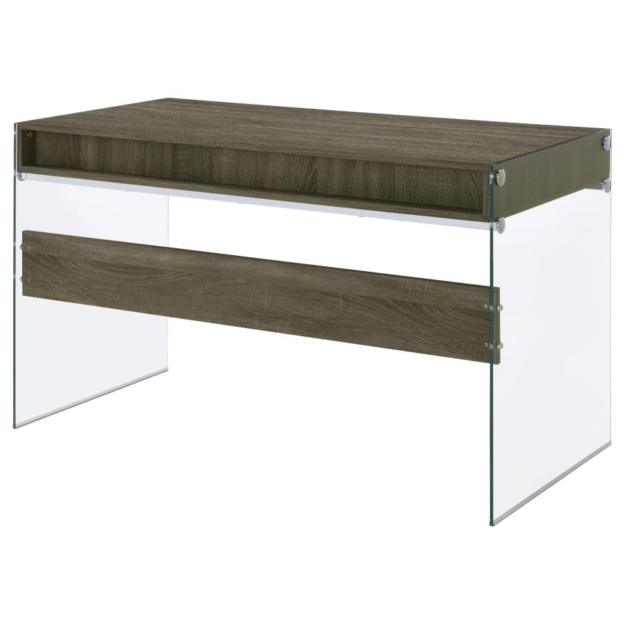 Dobrev Grey Writing Desk - furniture place usa