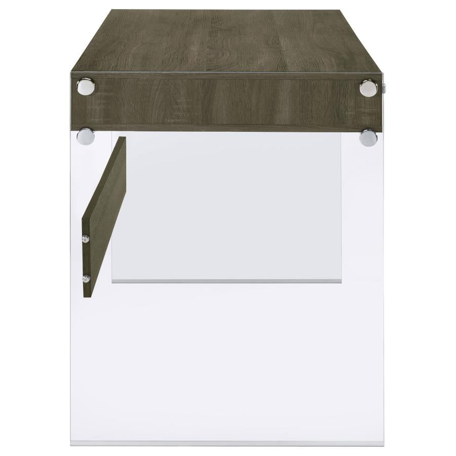 Dobrev Grey Writing Desk - furniture place usa