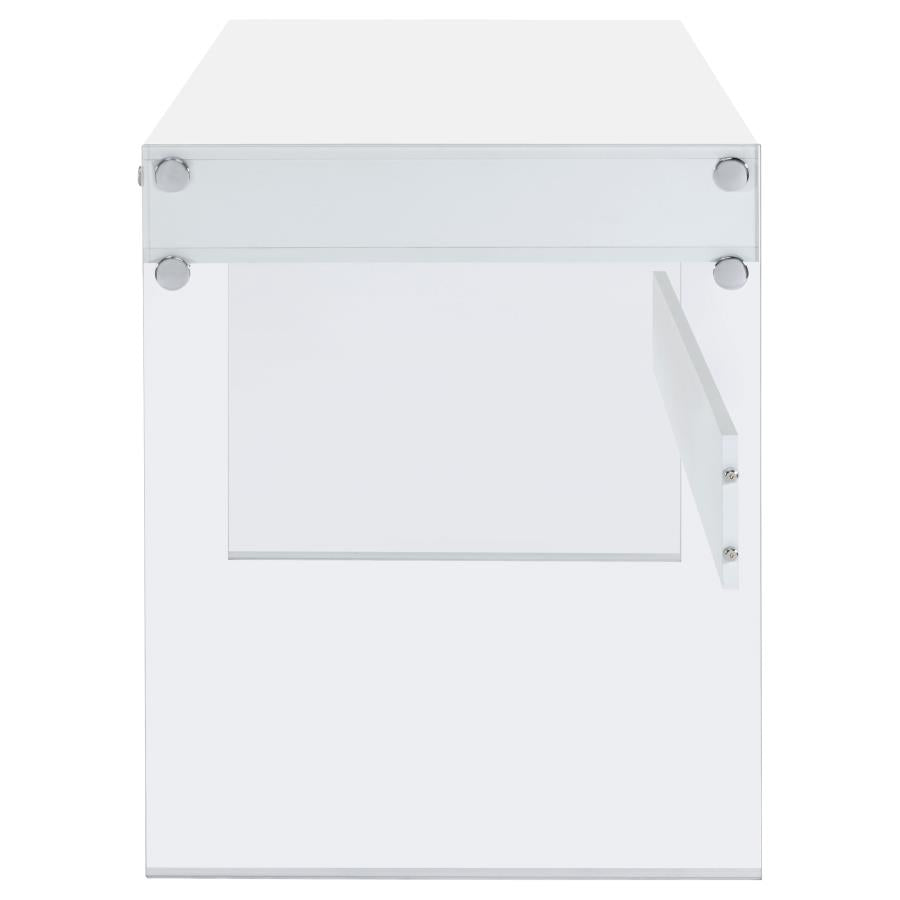 Dobrev White Writing Desk - furniture place usa