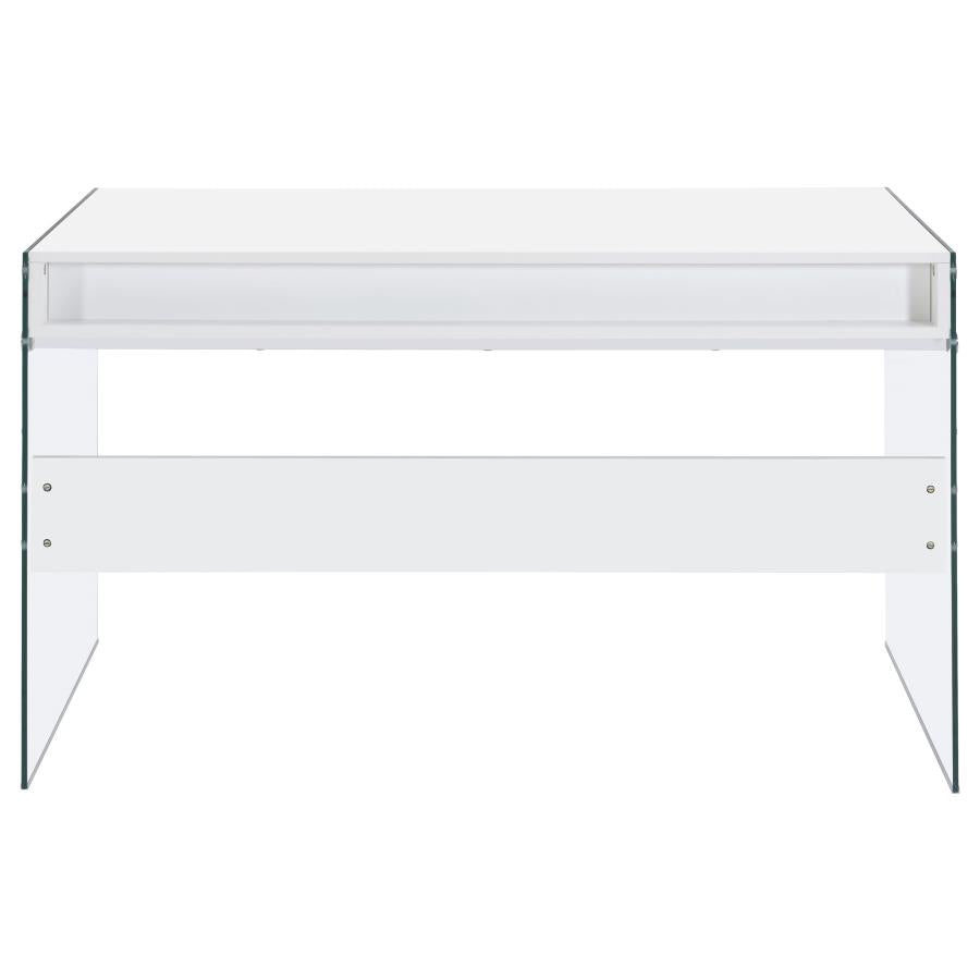Dobrev White Writing Desk - furniture place usa
