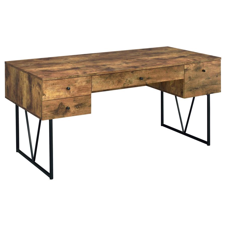 Analiese Brown Writing Desk - furniture place usa