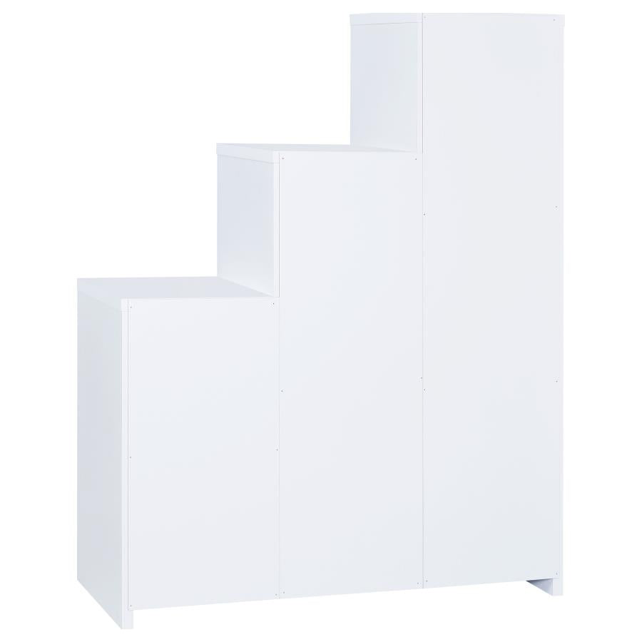 Spencer White Bookcase - furniture place usa