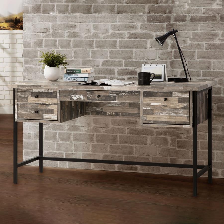 Kemper Brown Writing Desk - furniture place usa