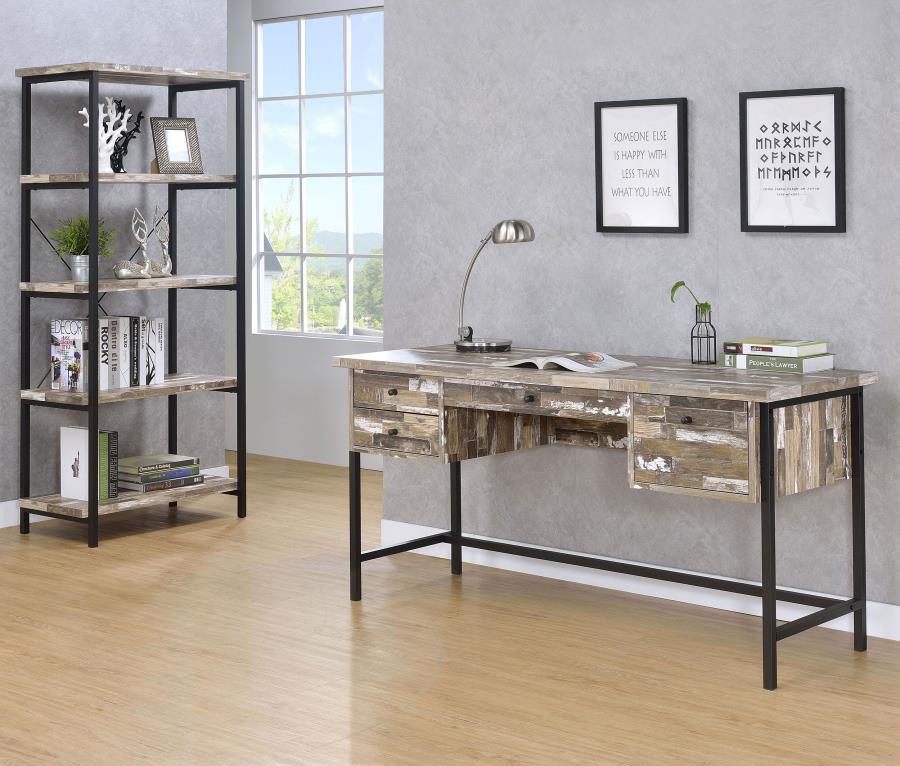 Kemper Brown Writing Desk - furniture place usa