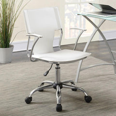 Himari White Office Chair - furniture place usa