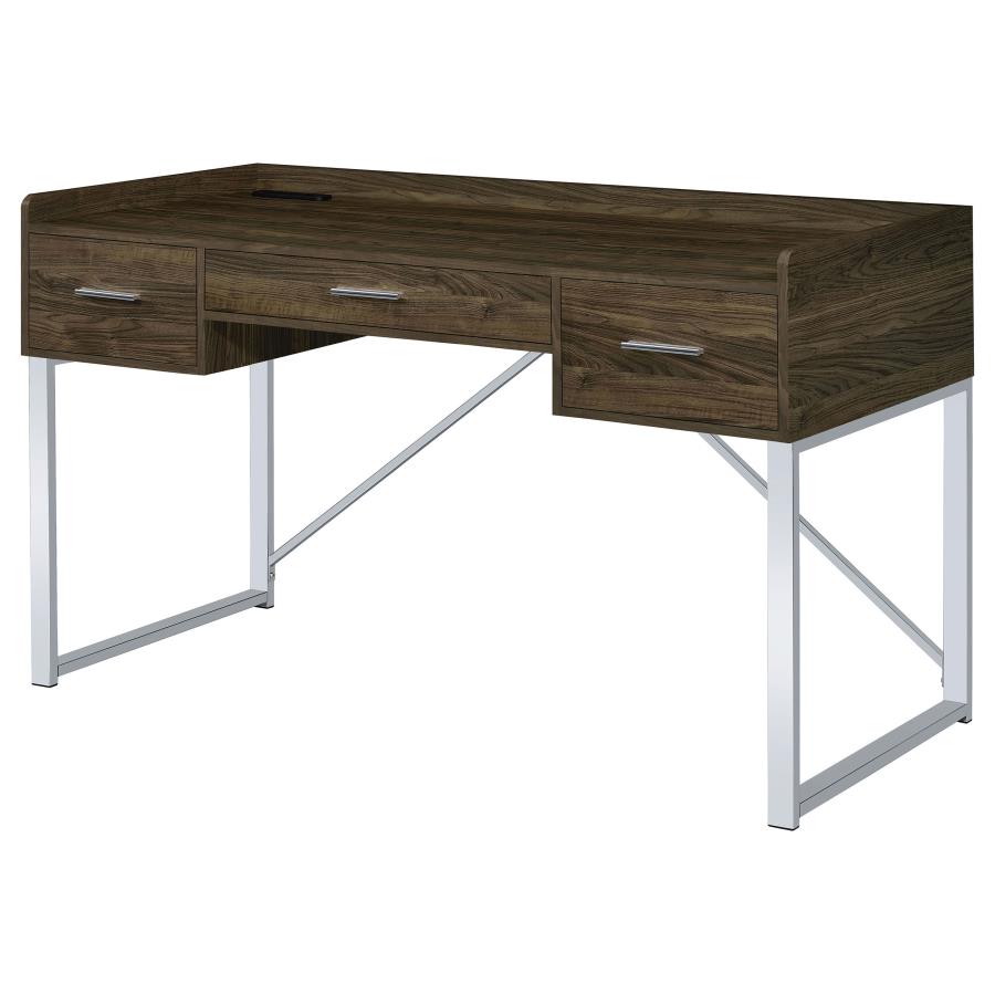 Angelica Brown Writing Desk - furniture place usa