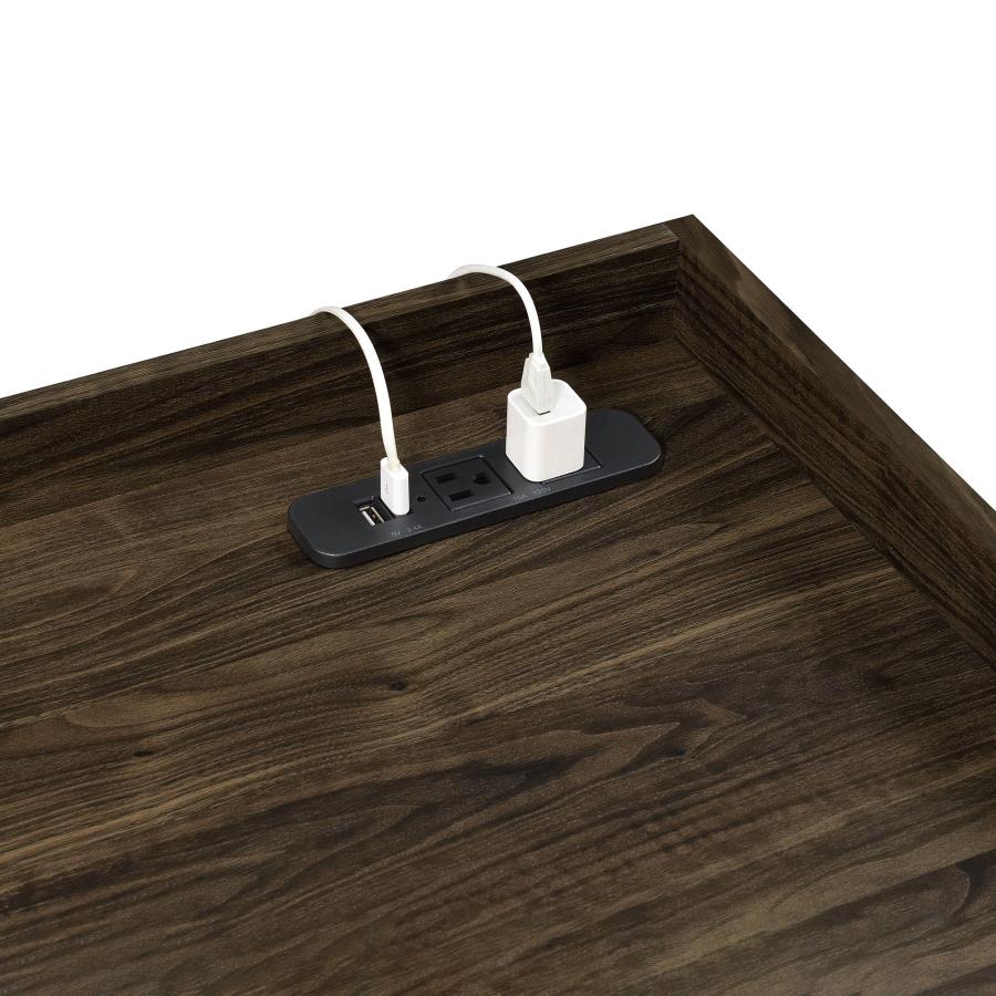 Angelica Brown Writing Desk - furniture place usa