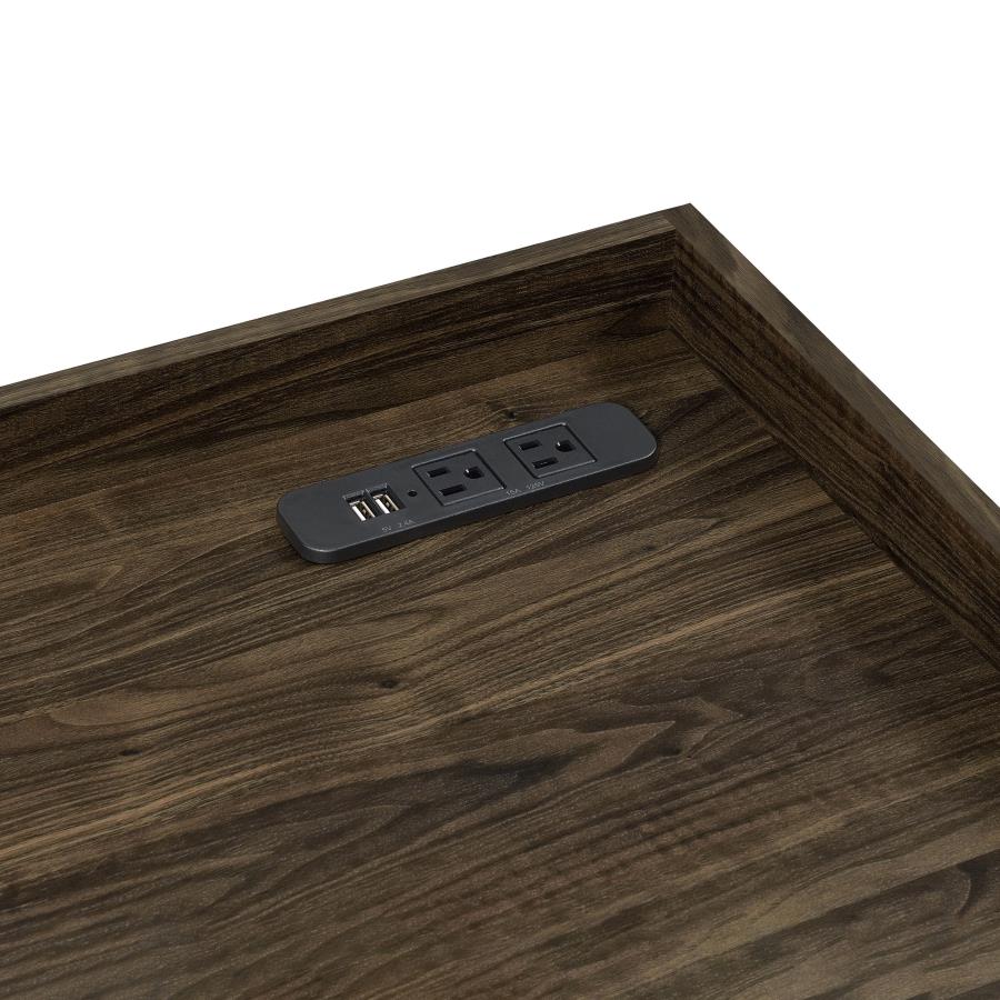 Angelica Brown Writing Desk - furniture place usa