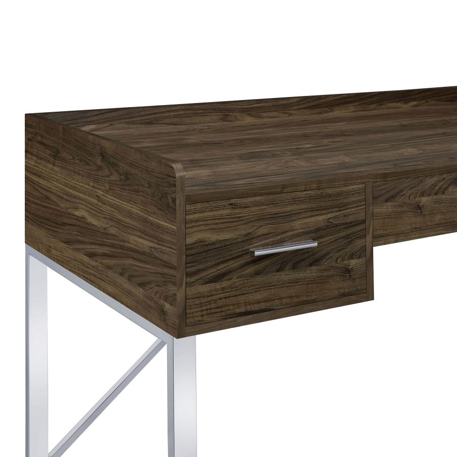 Angelica Brown Writing Desk - furniture place usa