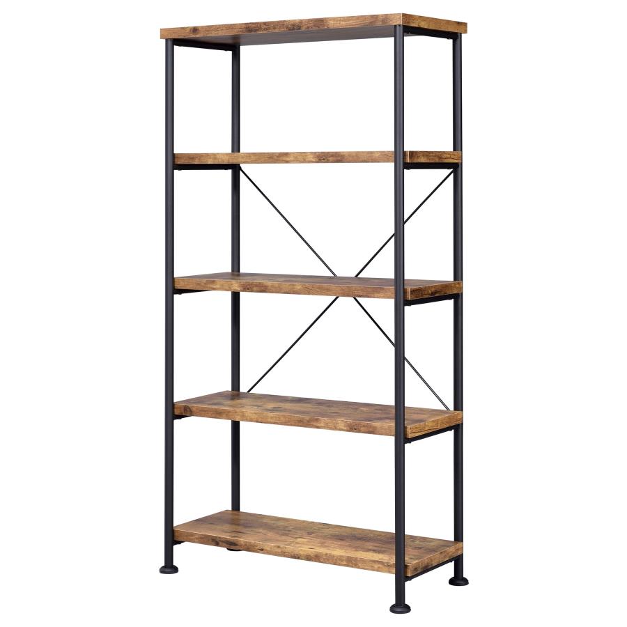 Analiese Brown Bookcase - furniture place usa