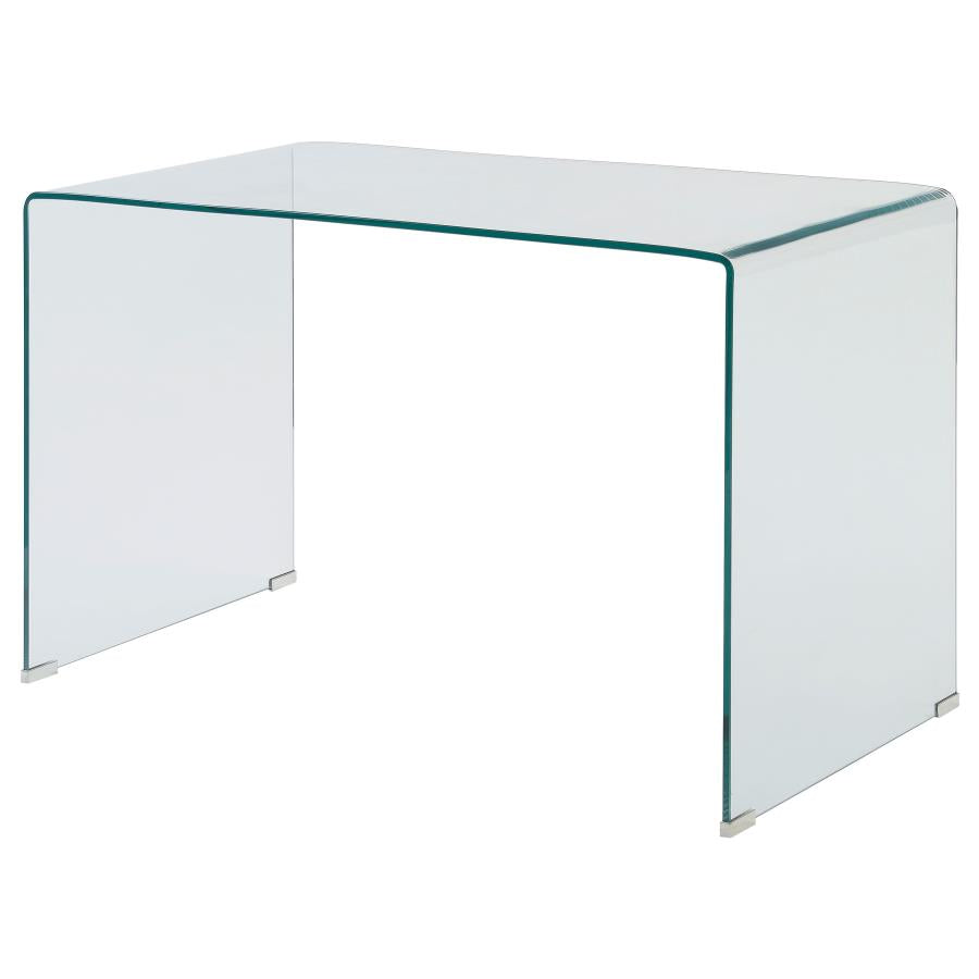 Ripley Clear Writing Desk - furniture place usa