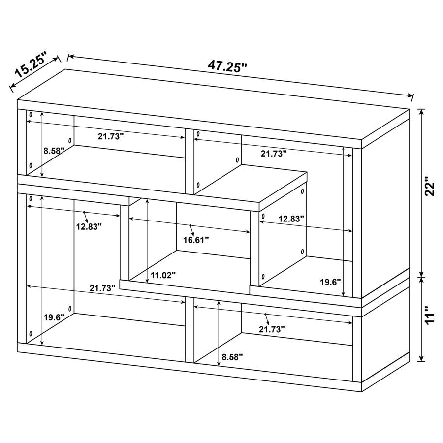 Velma Grey Bookcase / Tv Stand - furniture place usa