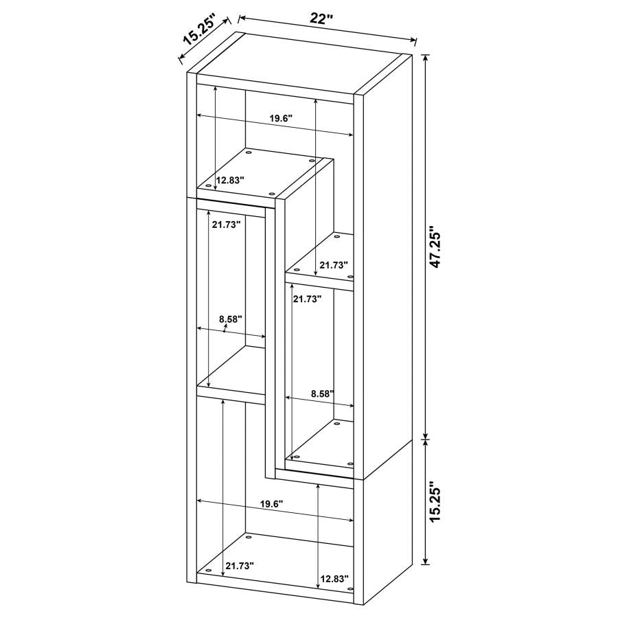 Velma Grey Bookcase / Tv Stand - furniture place usa