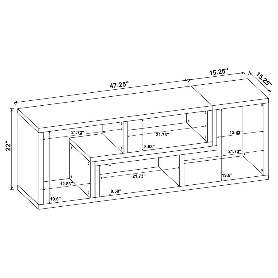 Velma Grey Bookcase / Tv Stand - furniture place usa