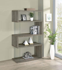 Emelle Grey Bookcase - furniture place usa