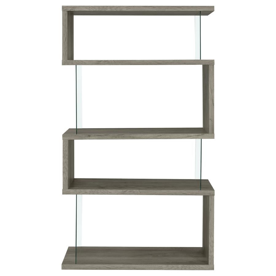 Emelle Grey Bookcase - furniture place usa