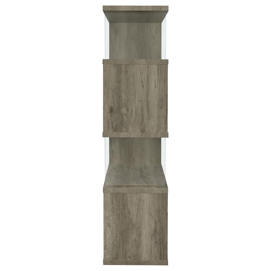 Emelle Grey Bookcase - furniture place usa