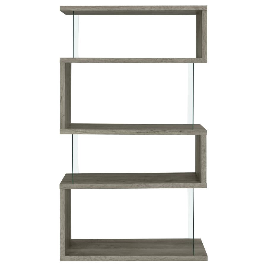 Emelle Grey Bookcase - furniture place usa