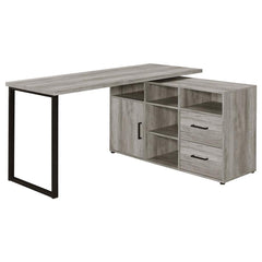 Hertford Grey L-shape Desk - furniture place usa