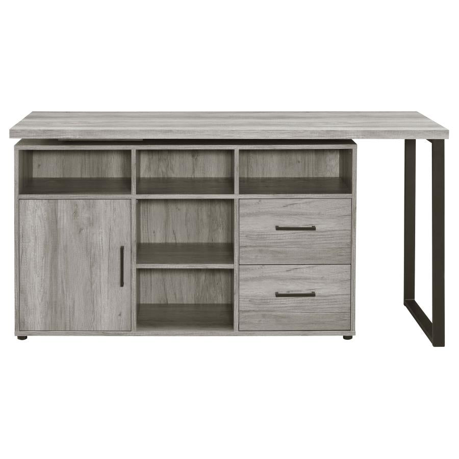 Hertford Grey L-shape Desk - furniture place usa