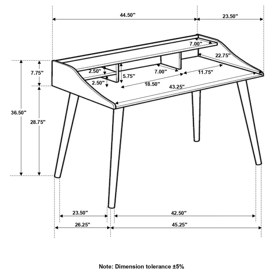 Percy White Writing Desk - furniture place usa