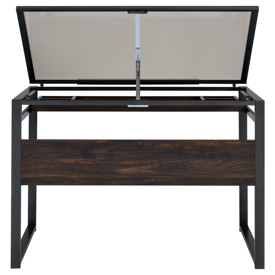 Pantano Grey Drafting Desk - furniture place usa