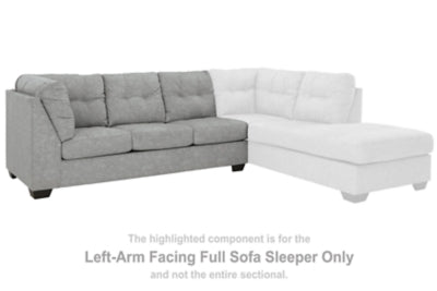Falkirk Left-Arm Facing Full Sofa Sleeper - furniture place usa