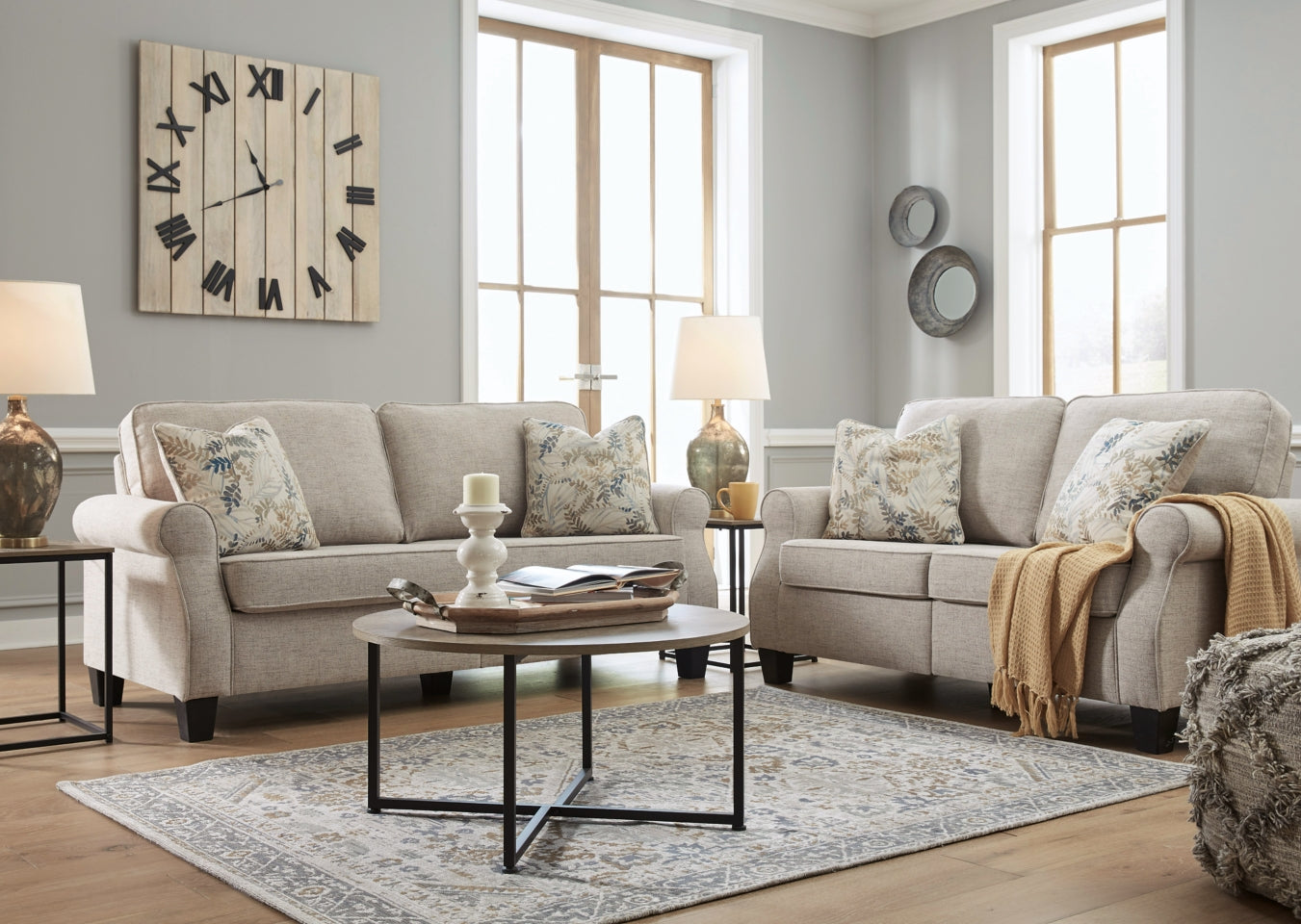 Alessio Sofa and Loveseat - furniture place usa