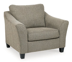Barnesley Chair and Ottoman - furniture place usa