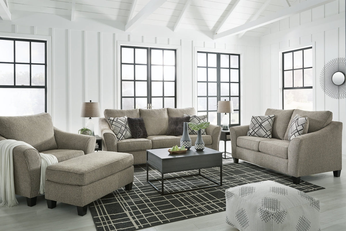 Barnesley Sofa, Loveseat, Chair and Ottoman - furniture place usa