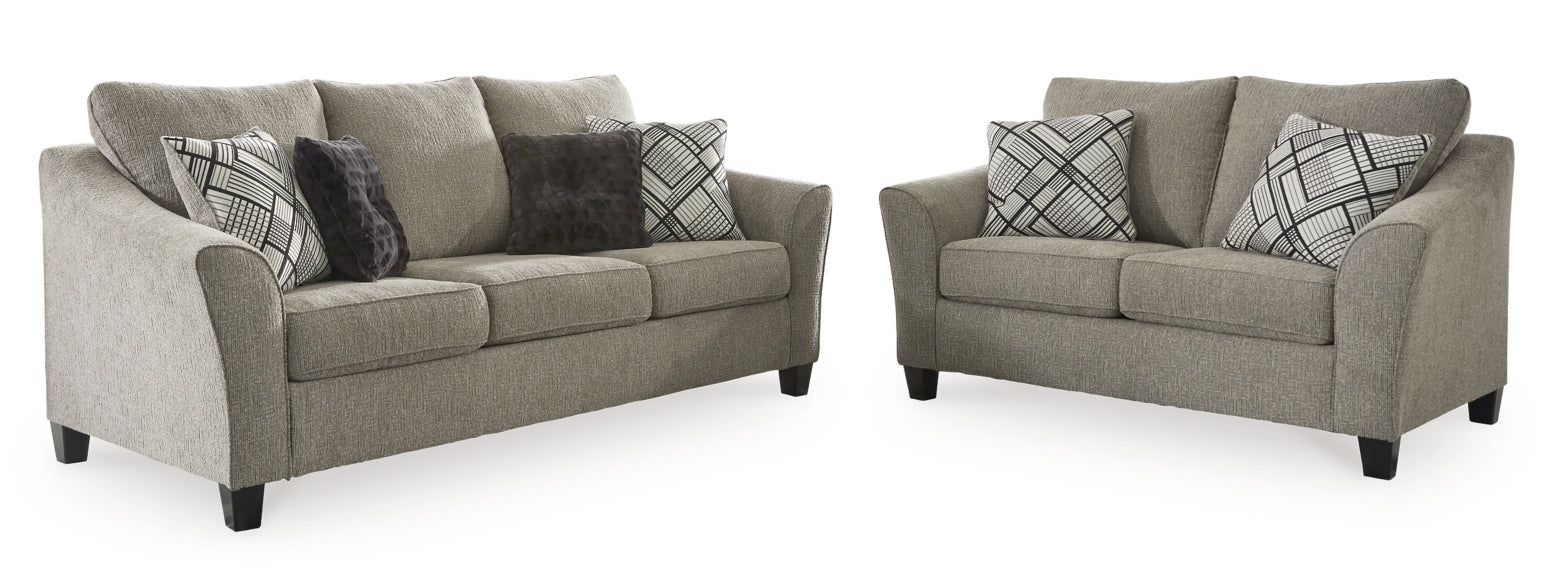 Barnesley Sofa and Loveseat - furniture place usa
