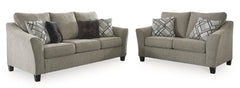 Barnesley Sofa and Loveseat - furniture place usa