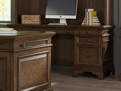 Hartshill Brown Credenza Desk - furniture place usa
