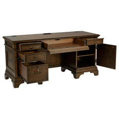 Hartshill Brown Credenza Desk - furniture place usa