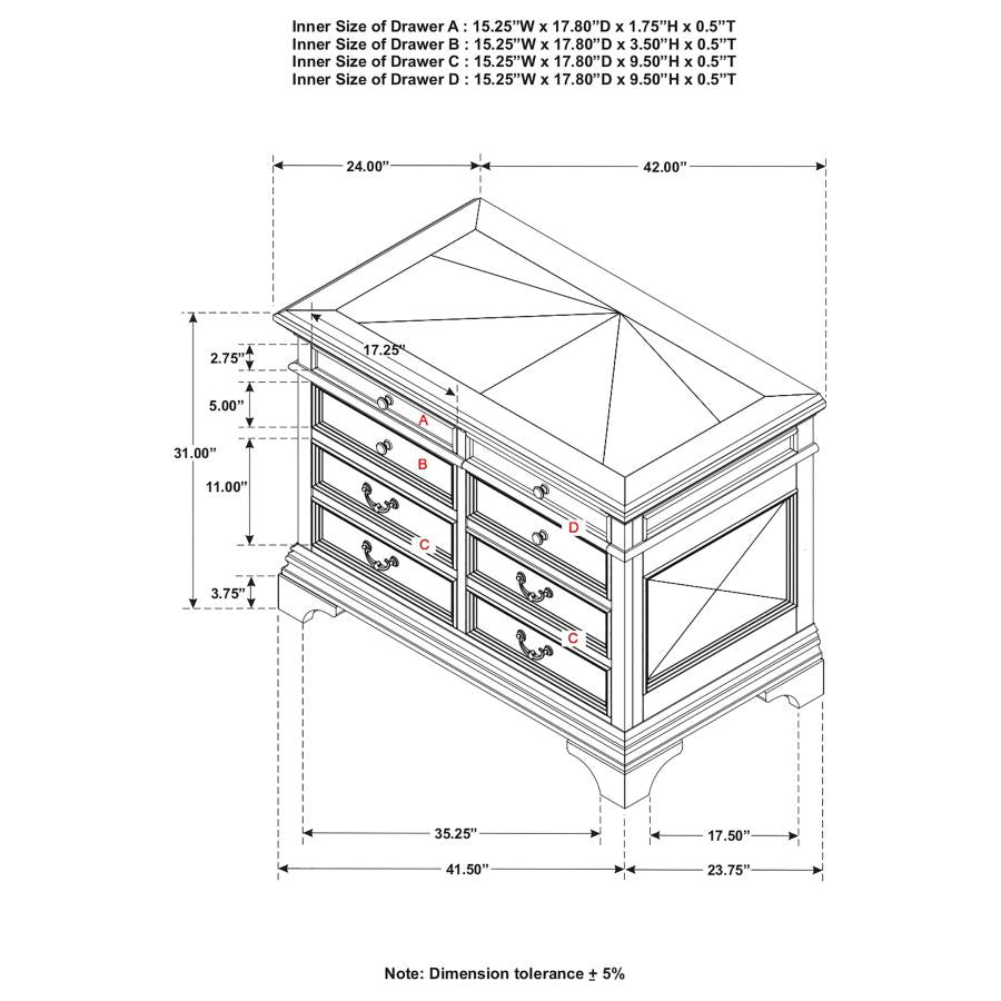 Hartshill Brown File Cabinet - furniture place usa