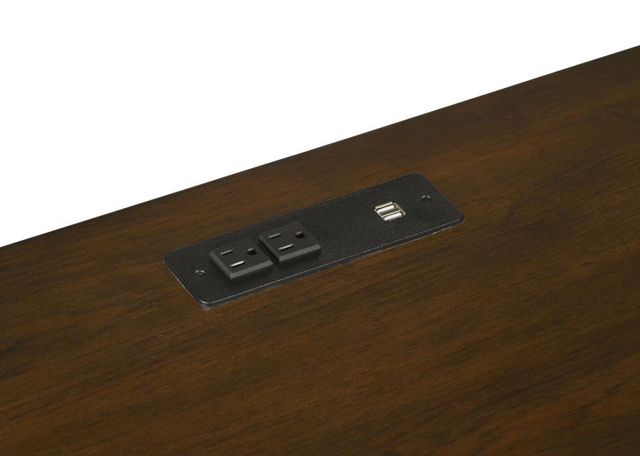 Marshall Brown Credenza Desk - furniture place usa