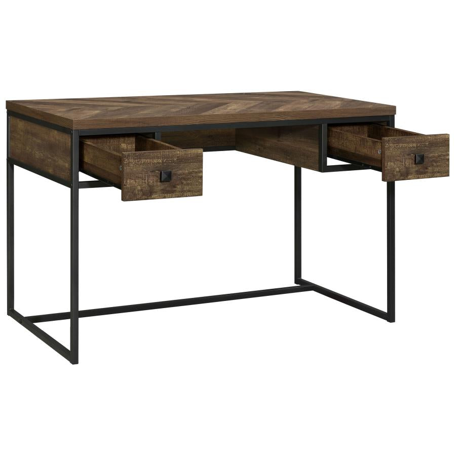 Millbrook Brown Writing Desk - furniture place usa