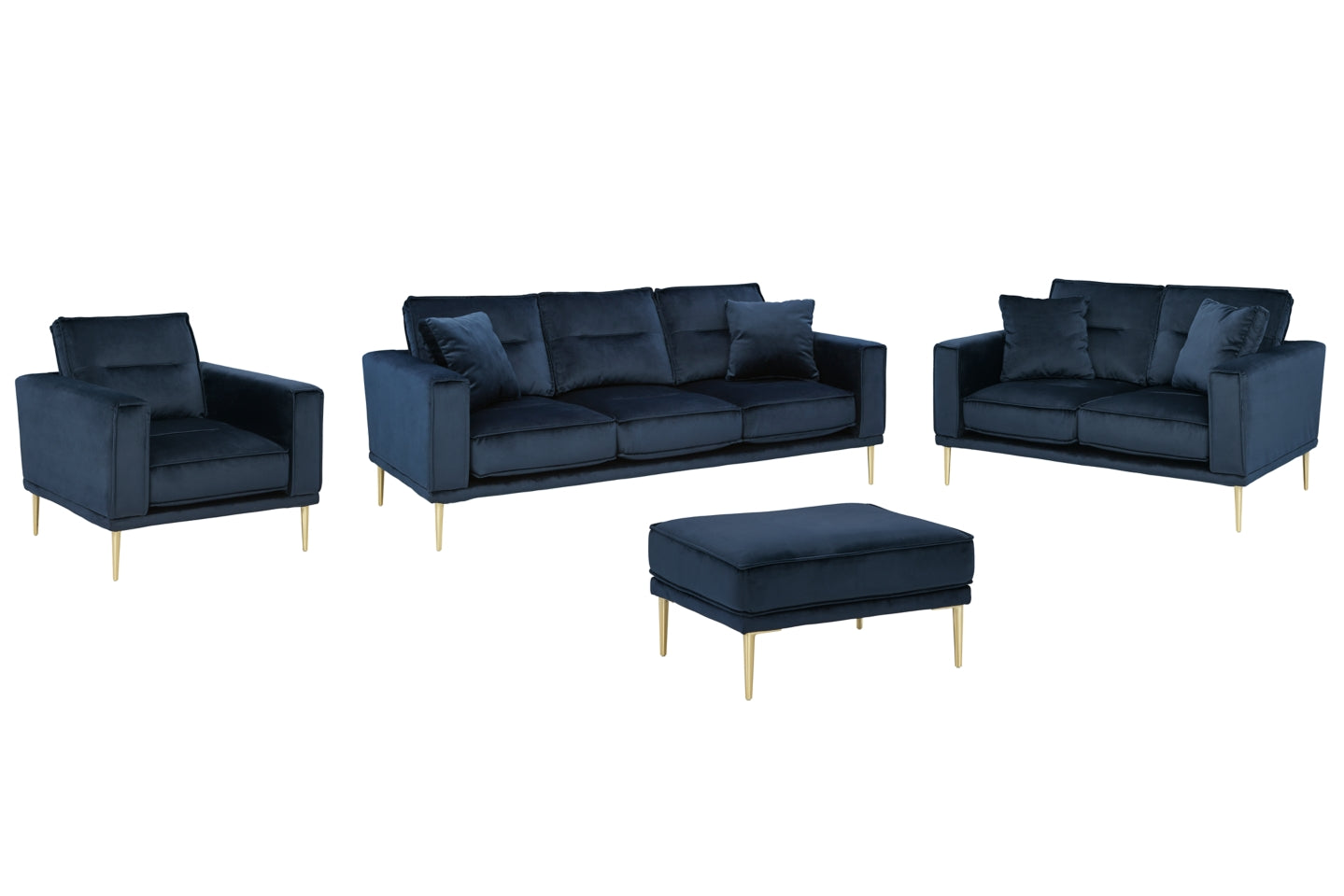 Macleary Sofa, Loveseat, Chair and Ottoman - furniture place usa