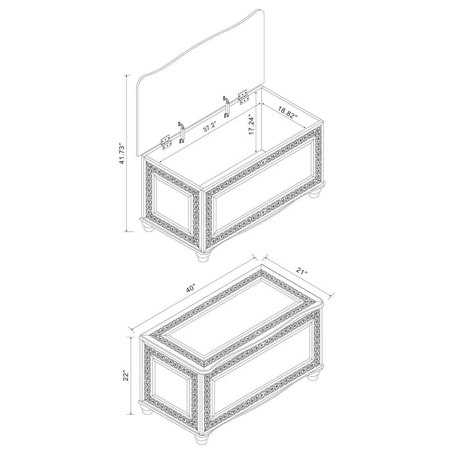 Finlay Brown Cedar Chest - furniture place usa