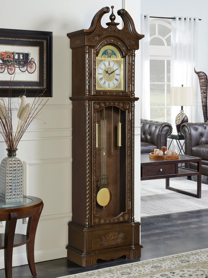 Cedric Brown Grandfather Clock - furniture place usa