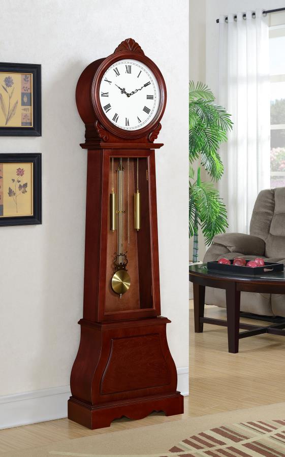 Narcissa Brown Grandfather Clock - furniture place usa