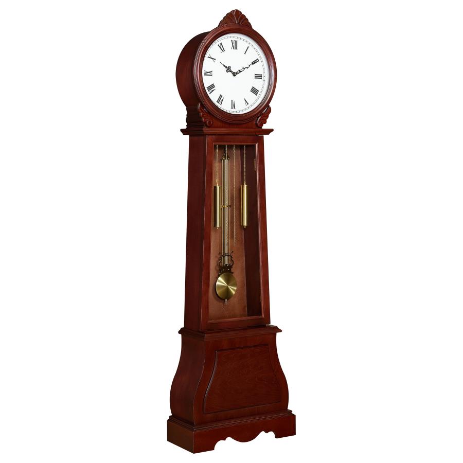 Narcissa Brown Grandfather Clock - furniture place usa