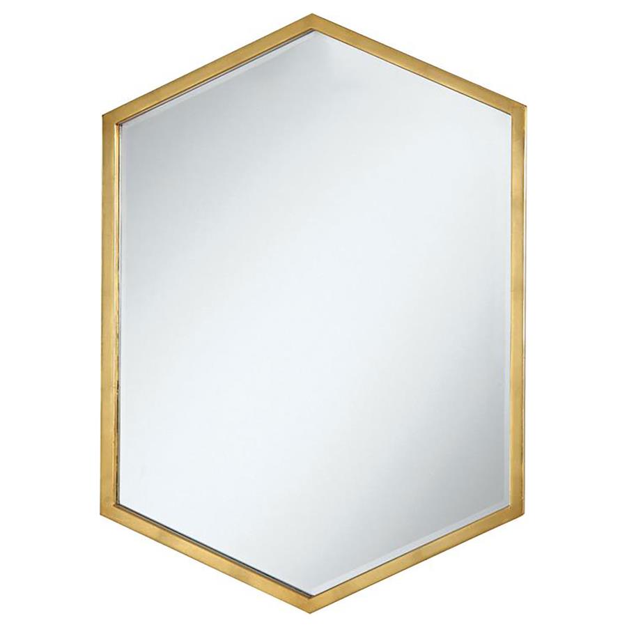 Bledel Gold Wall Mirror - furniture place usa