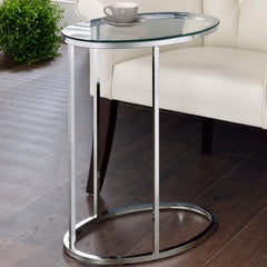 Kyle Silver Side Table - furniture place usa