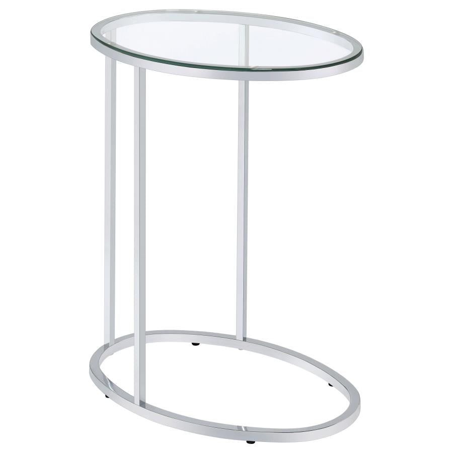 Kyle Silver Side Table - furniture place usa