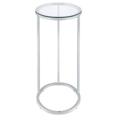 Kyle Silver Side Table - furniture place usa